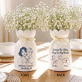 Personalized Best Friend Vase, Long Distance Friendship Gift, Custom Photo Vase, Besties Gift, State to State Gift, Ceramic Flower Vase
