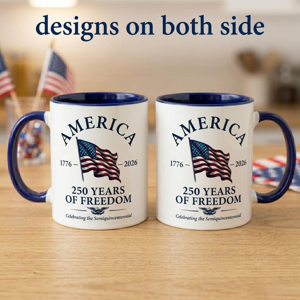 America 250th Anniversary Commemorative Mug, USA 4th of July Cup, Semiquincentennial Gift, Patriotic Mug, America 1776-2026