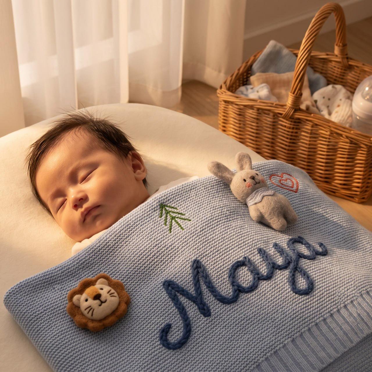 Personalized Baby Blanket, Embroidered Baby Blanket, Custom Baby Blanket, Baby Shower Gift, Newborn Gift, Name Blanket, Baby Gift