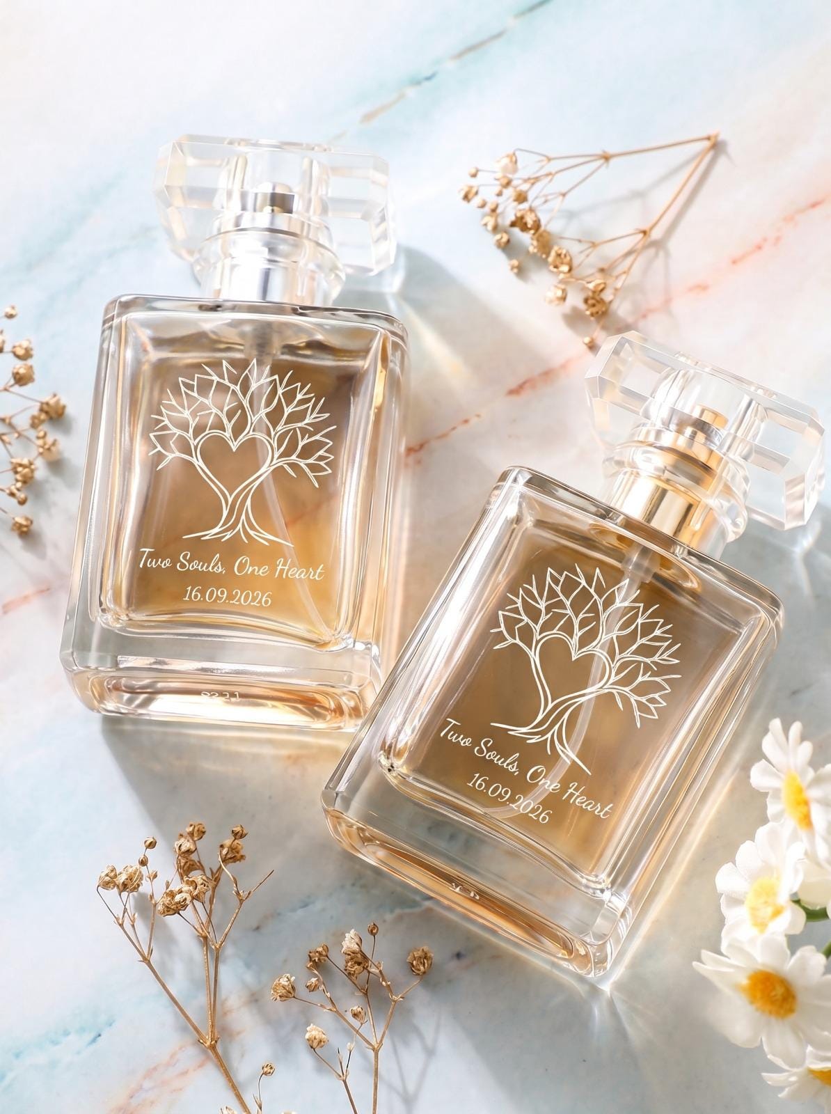 Personalized Perfume Bottle, Engraved Perfume Bottle, Mother of the Bride Gift, Wedding Keepsake, Bridesmaid Gift, Refillable Perfume