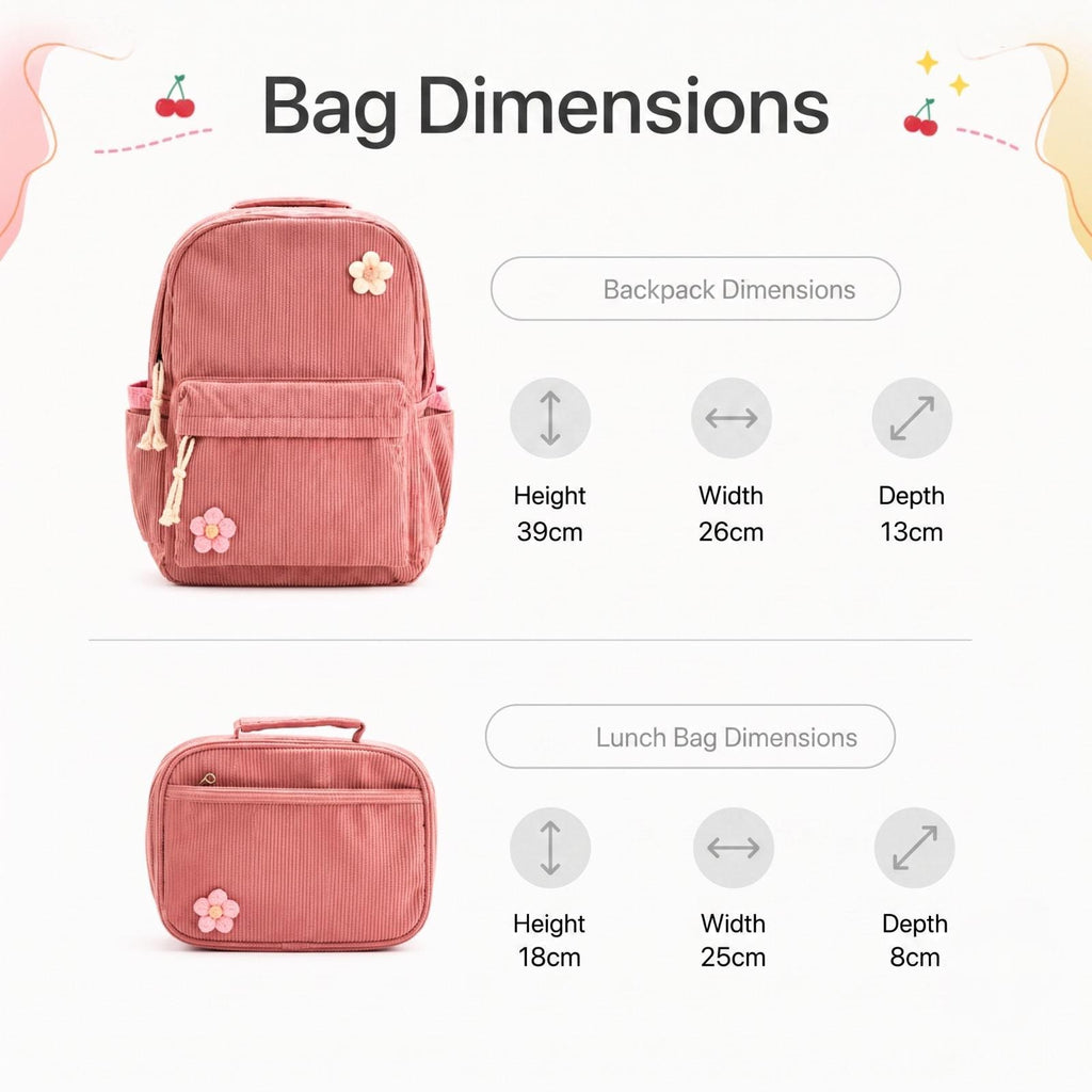 Personalized Kids Backpack & Lunch Bag Set, Custom Name School Backpack, Toddler Preschool Bookbag, Kindergarten Gift