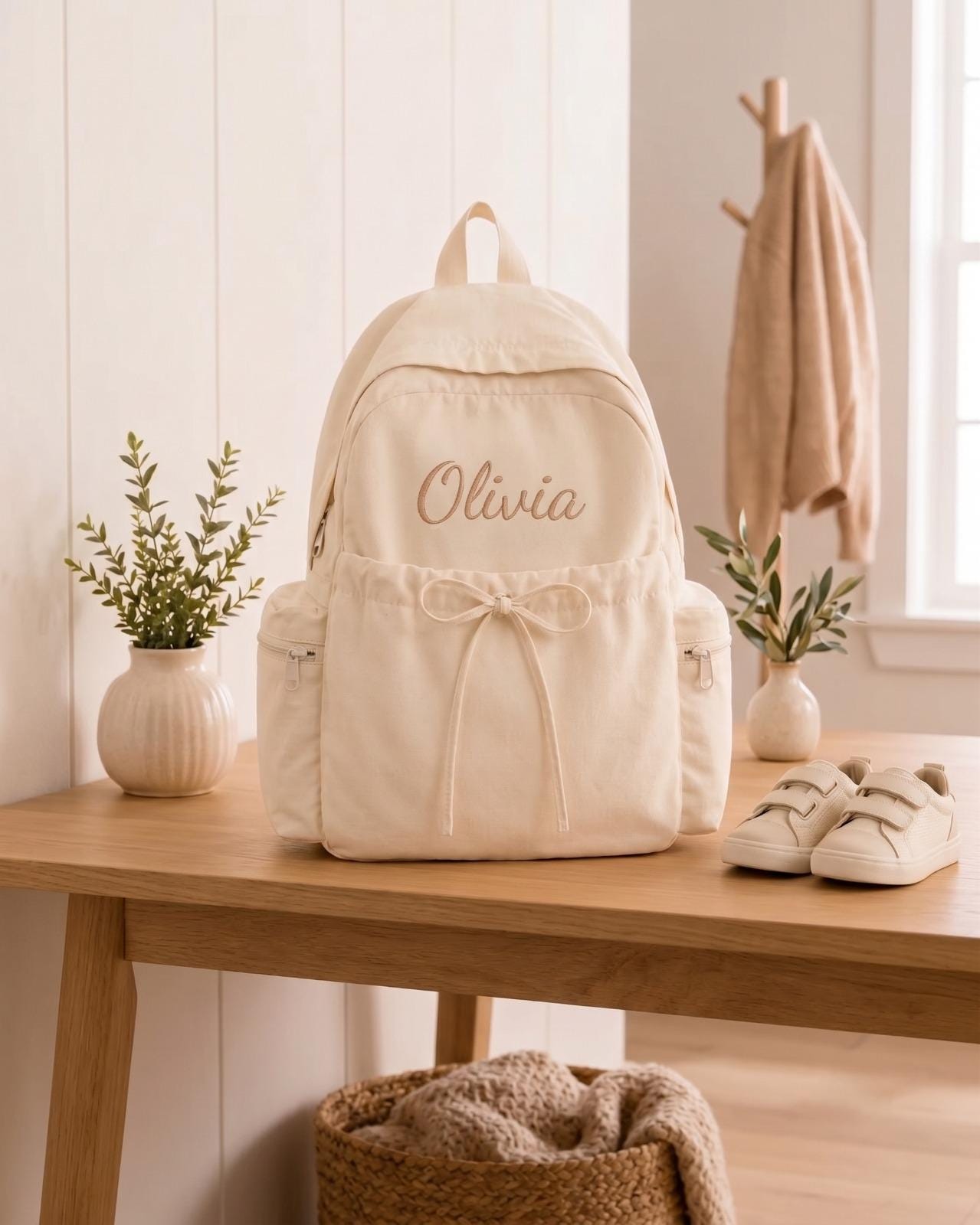 Personalized Kids Backpack, Custom Embroidered Name School Bag, Toddler Backpack for Preschool, Kindergarten, Back to School Gift