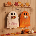 Personalized Halloween Treat Bag, Custom Ghost Candy Bag, Trick or Treat Bag, Halloween Candy Bag, Embroidered Trick or Treat Bucket