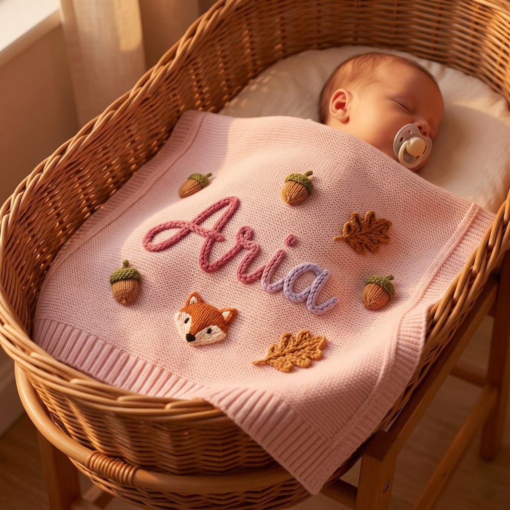Personalized Baby Blanket, Embroidered Baby Blanket, Custom Baby Blanket, Baby Shower Gift, Newborn Gift, Name Blanket, Baby Gift