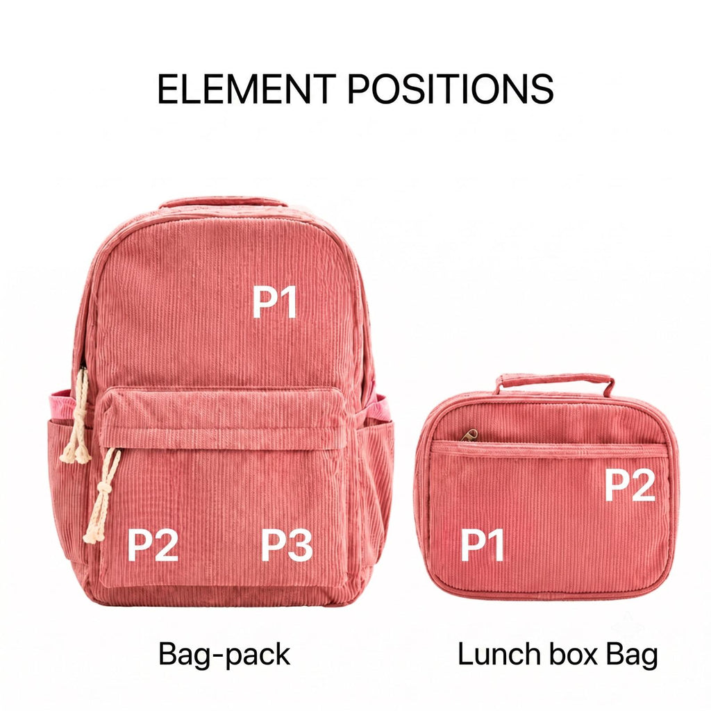 Personalized Kids Backpack & Lunch Bag Set, Custom Name School Backpack, Toddler Preschool Bookbag, Kindergarten Gift