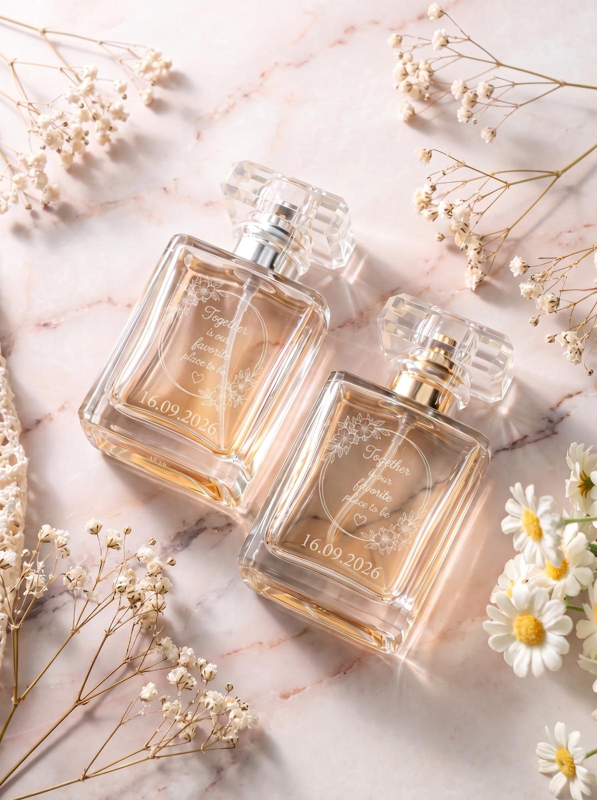 Personalized Perfume Bottle, Engraved Perfume Bottle, Mother of the Bride Gift, Wedding Keepsake, Bridesmaid Gift, Refillable Perfume