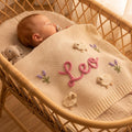 Personalized Baby Blanket, Embroidered Baby Blanket, Custom Baby Blanket, Baby Shower Gift, Newborn Gift, Name Blanket, Baby Gift